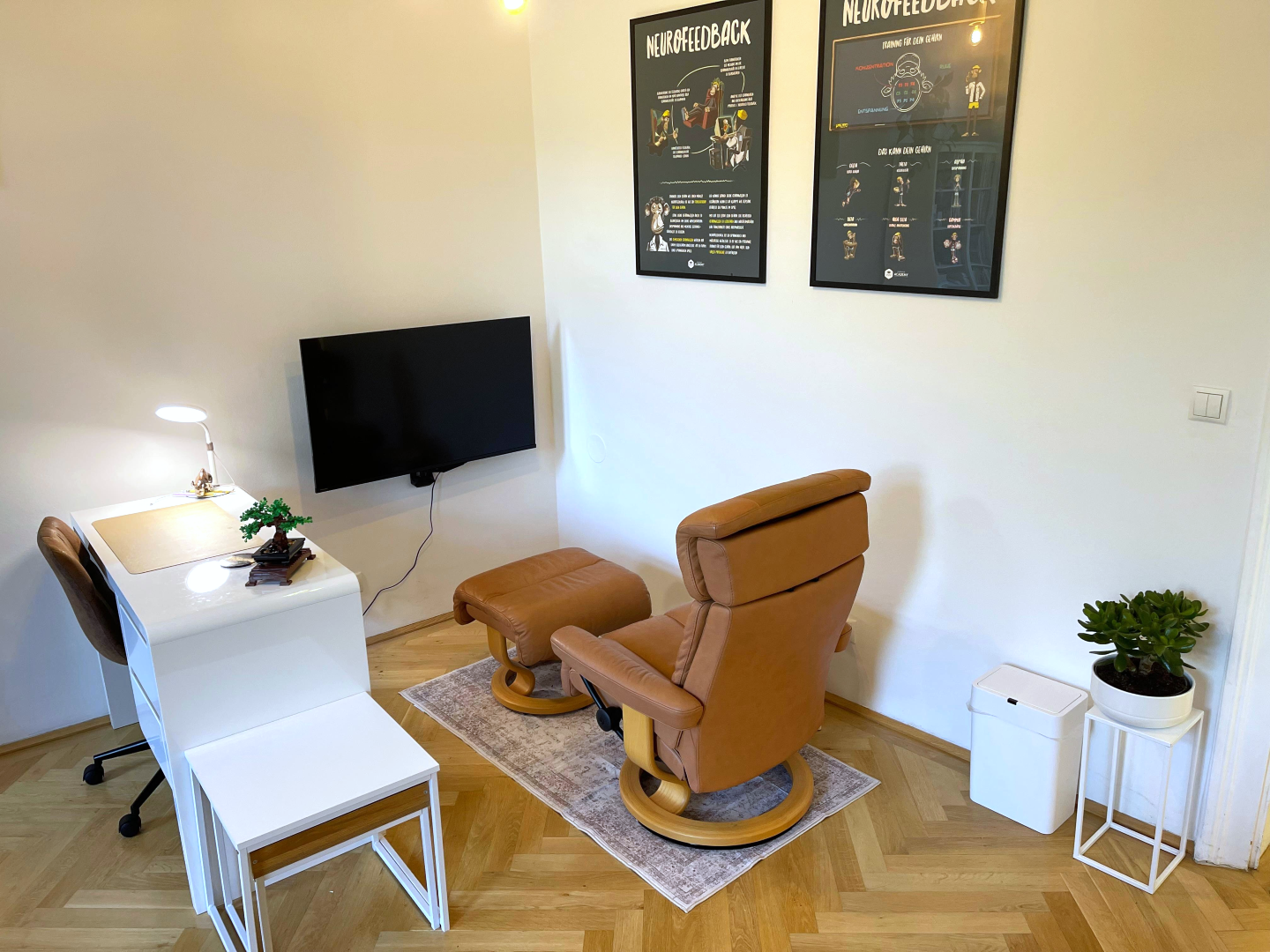 Bild von Bio-& Neurofeedbackbereich im Raum